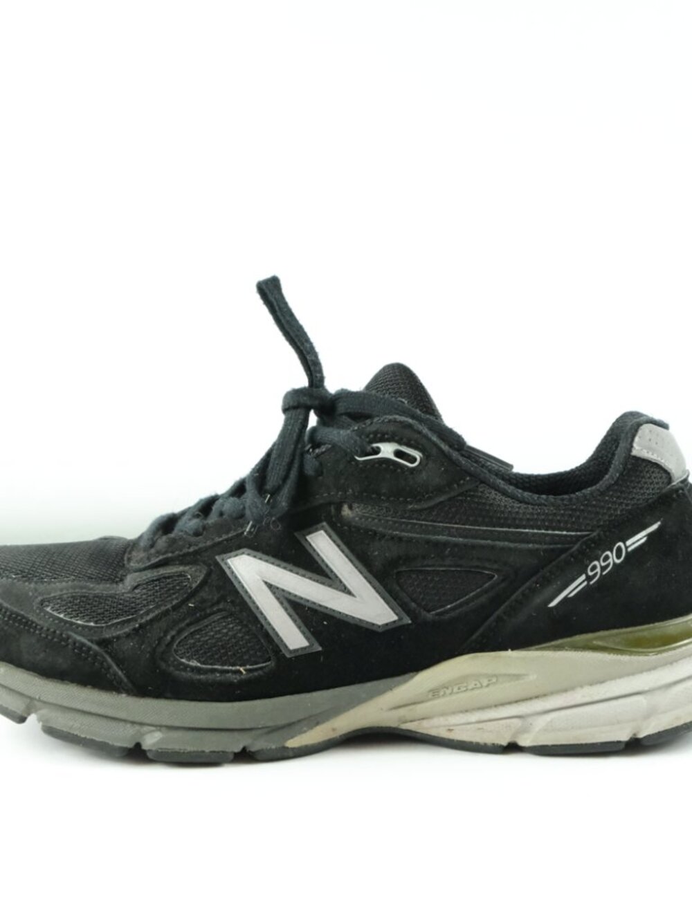 New Balance 990v4 M990BK4 Black Suede Mesh Running Shoes Mens Size 12 - Picture 6 of 6